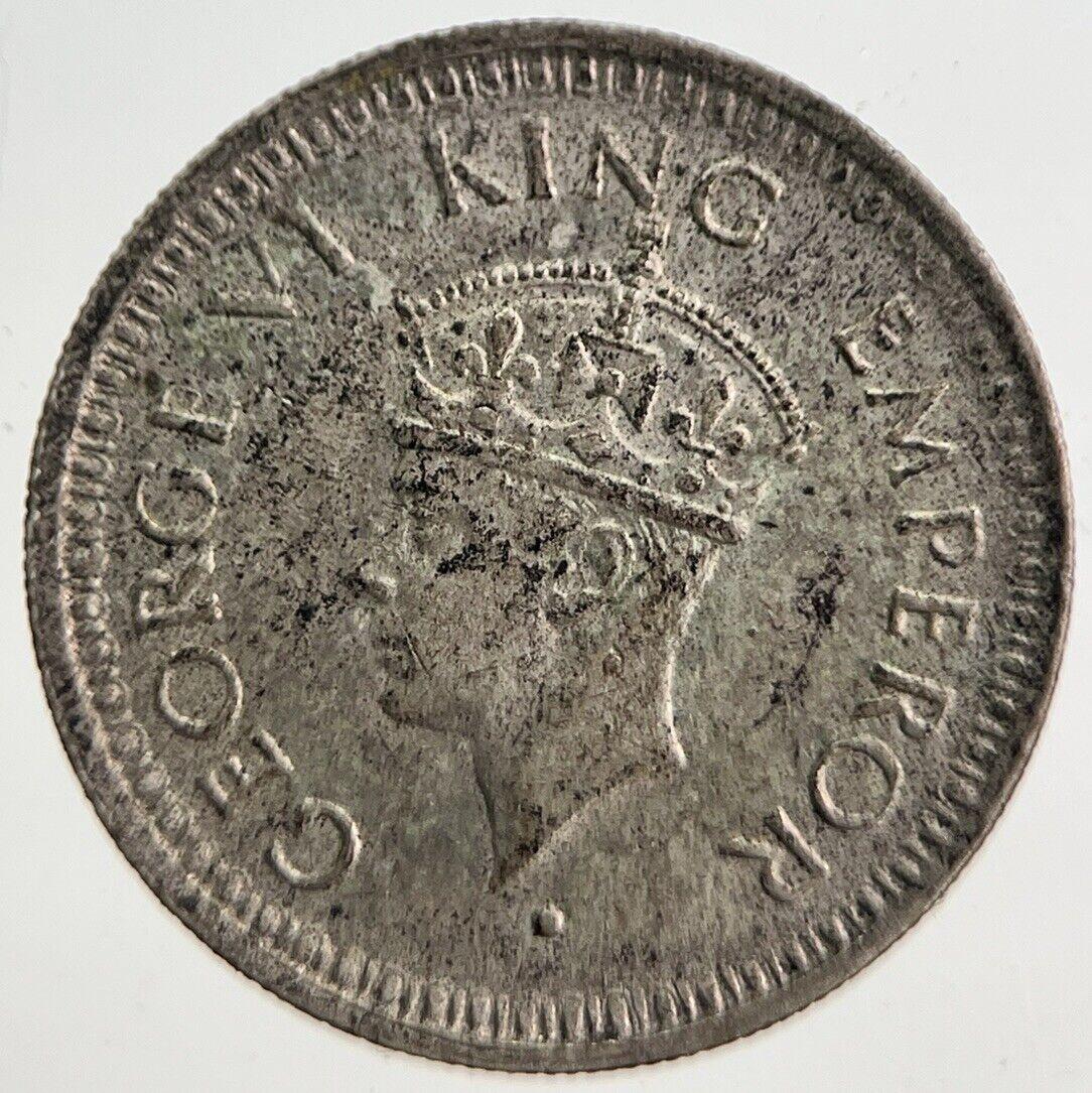 1945 India 1/4 Quarter Rupee Silver Coin | Very High Grade | a4697