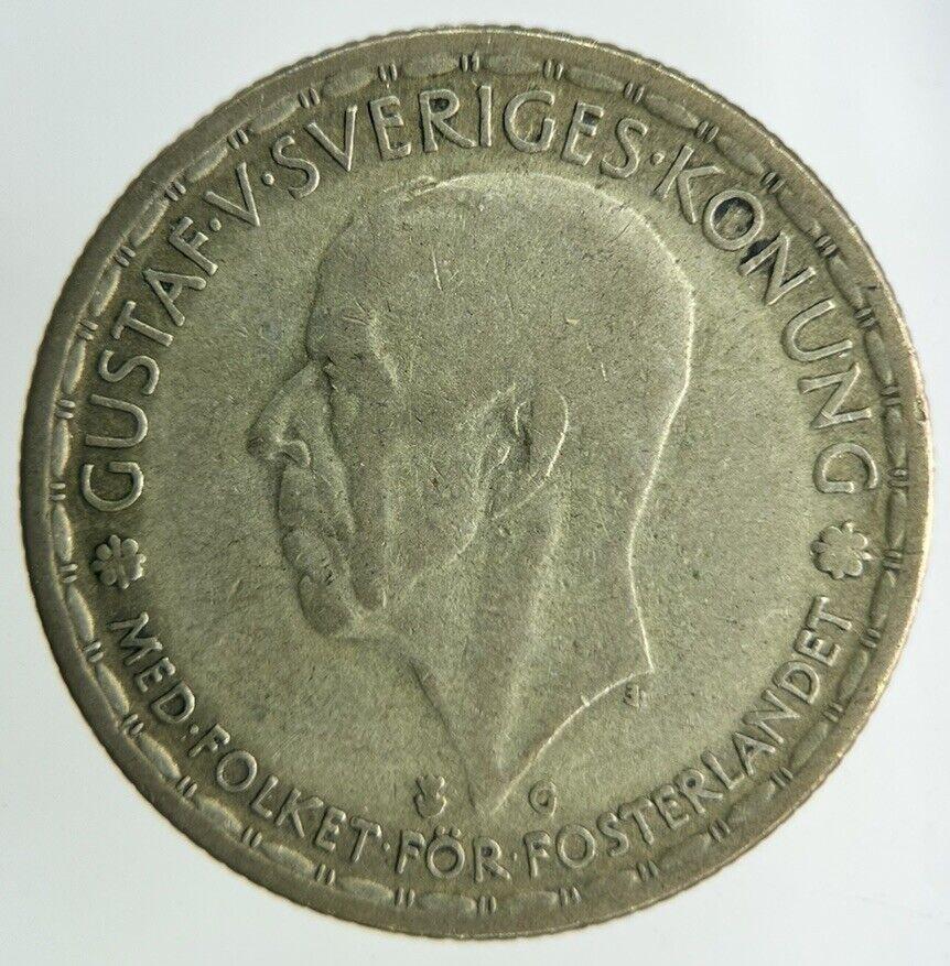1945 Sweden 1 Krona Silver Coin | Fine Collectable Grade