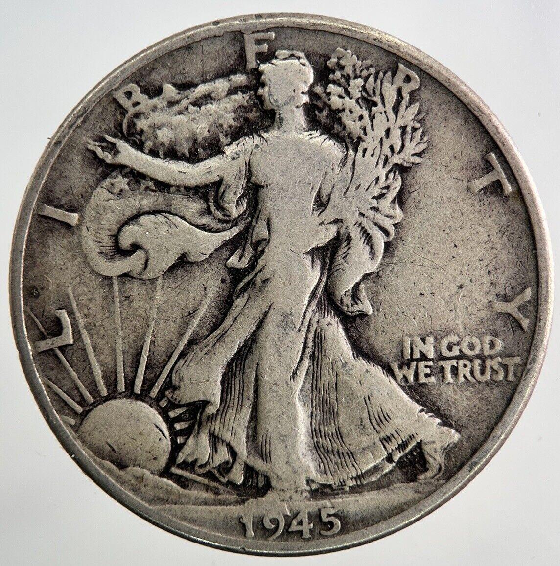 1945 US Half-Dollar Walking Liberty Silver Coin | Collectable Grade