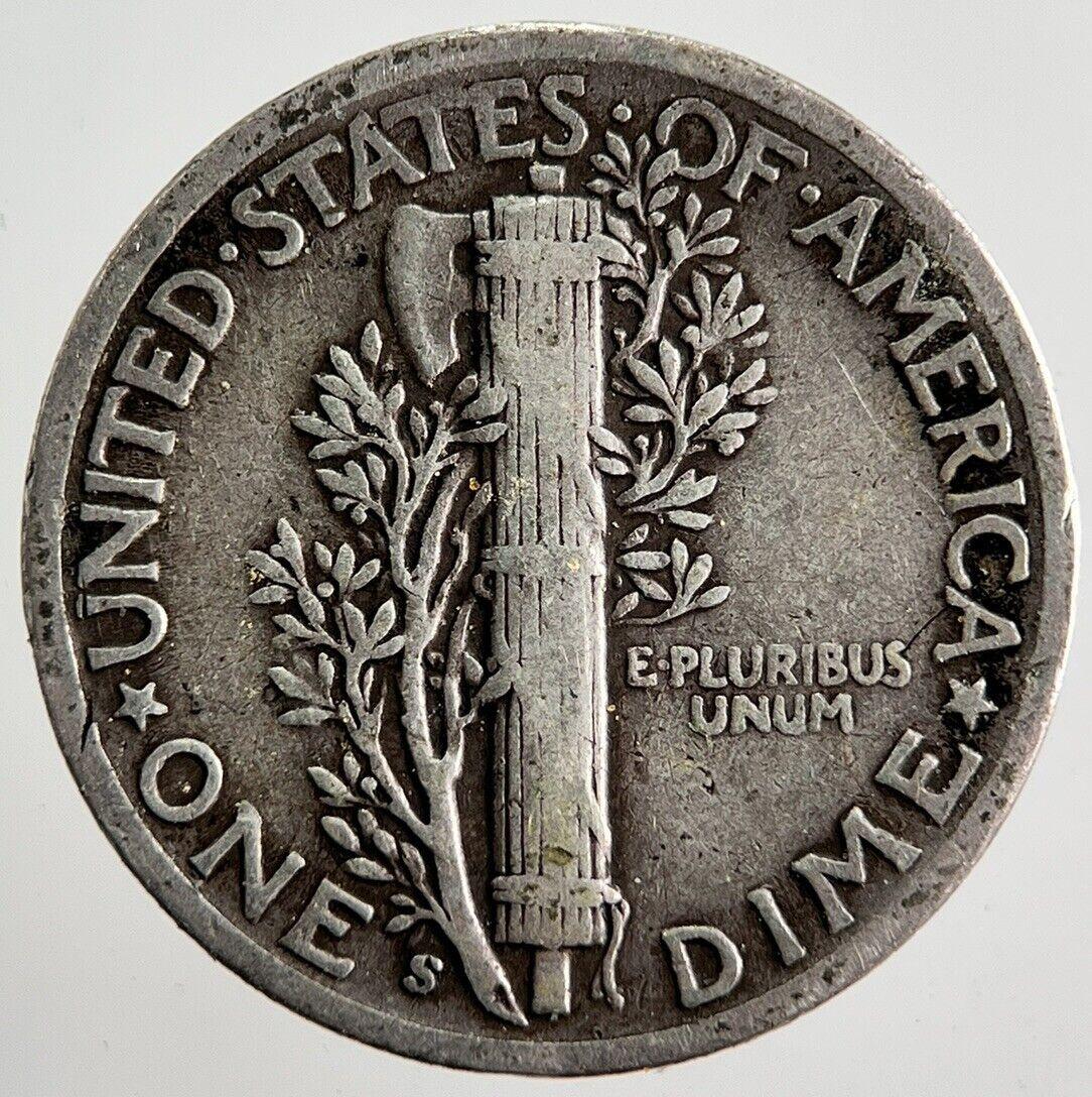 1945-S US USA Mercury Dime Silver Coin | Fine Collectable Grade