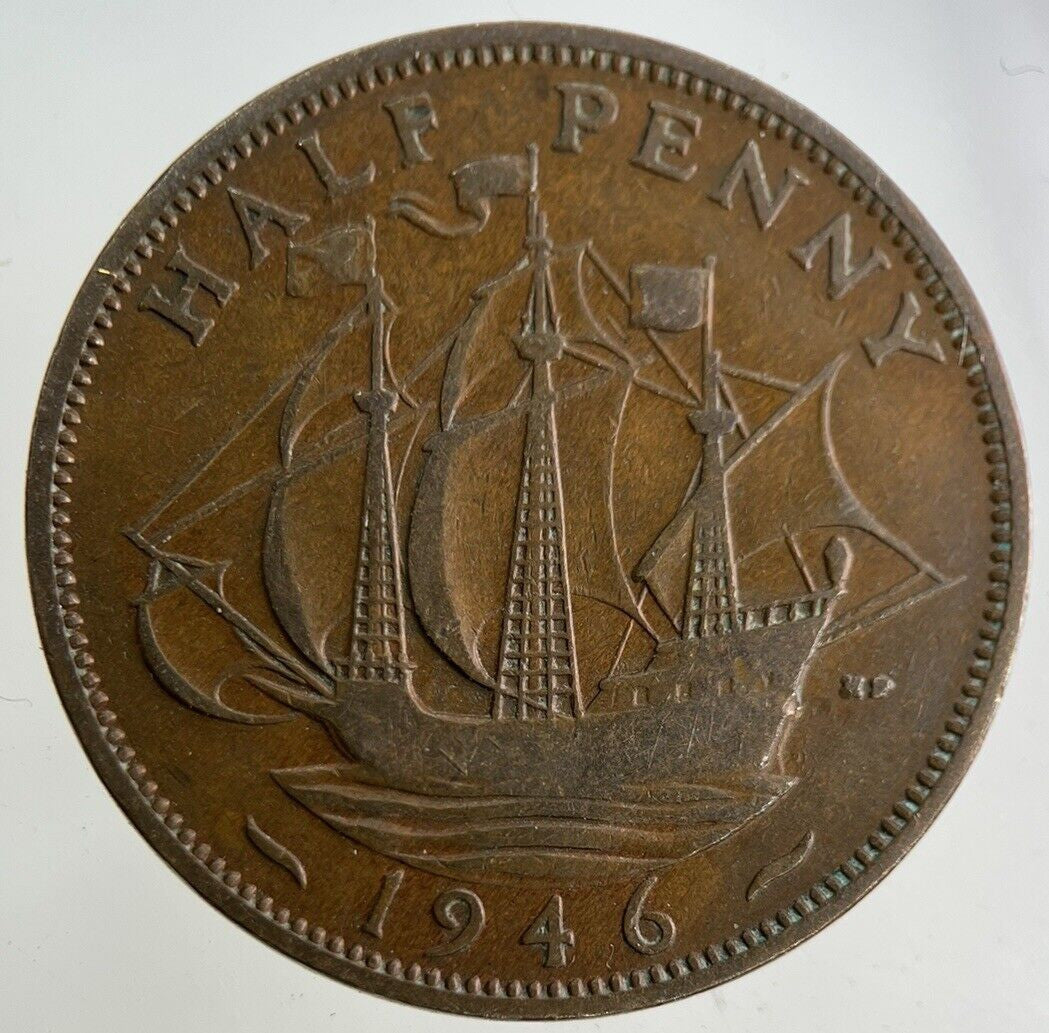 1946 George VI Half-Penny Coin | Collectable Grade