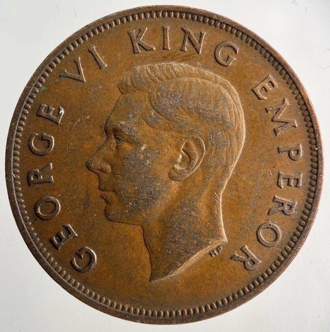 1946 New Zealand One Penny Coin | Fine Collectable Grade