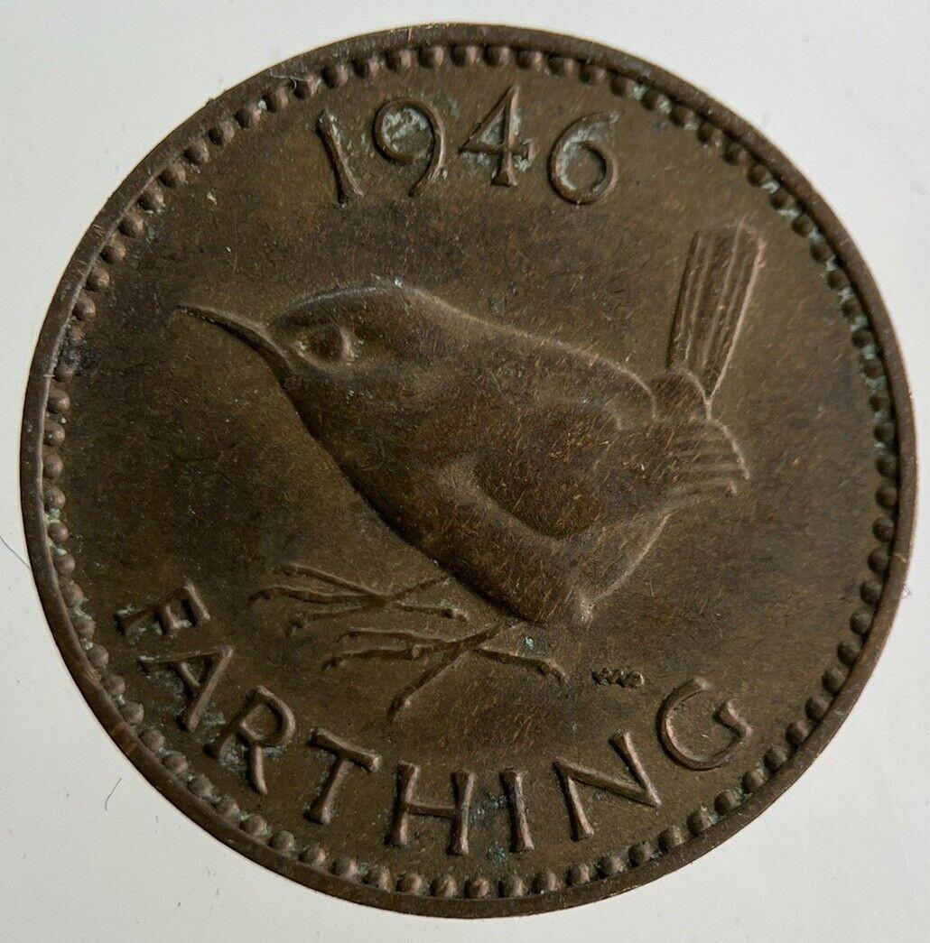 1946 George VI Wren Farthing Coin | Very High Grade