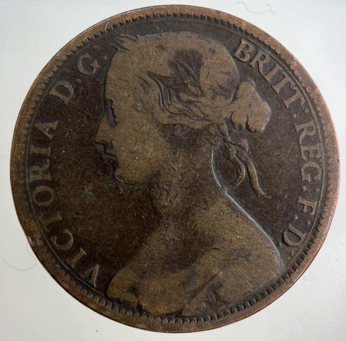 1862 Victoria One Penny Coin | Collectable Grade