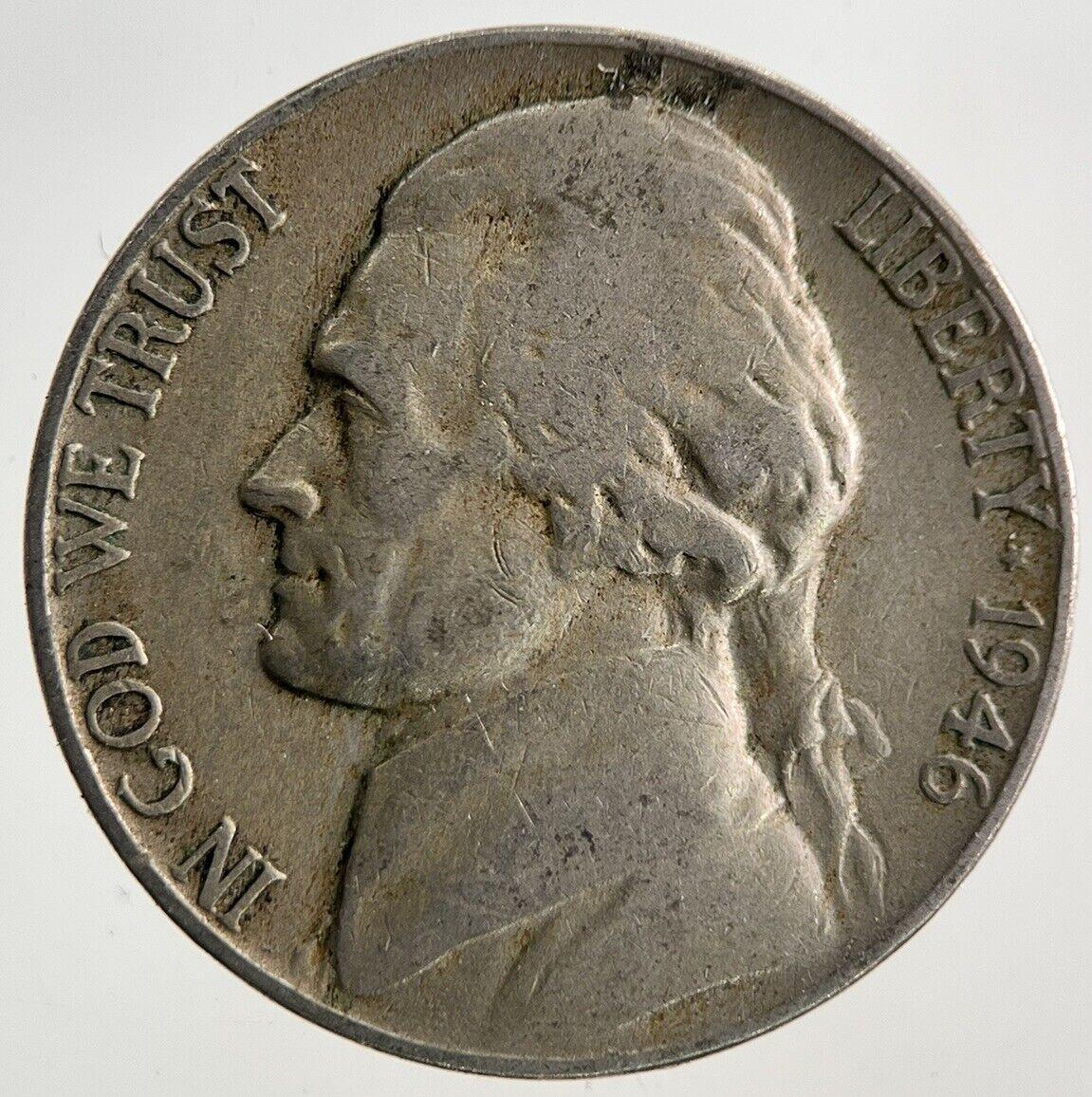 1946 US USA Jefferson Nickel 5 Cents Coin | Collectable Grade