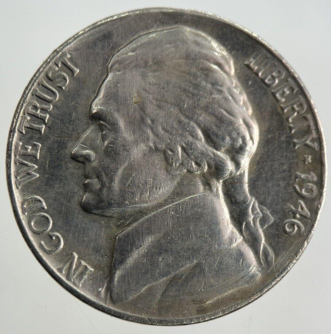 1946 US USA Jefferson Nickel Coin | Fine Collectable Grade