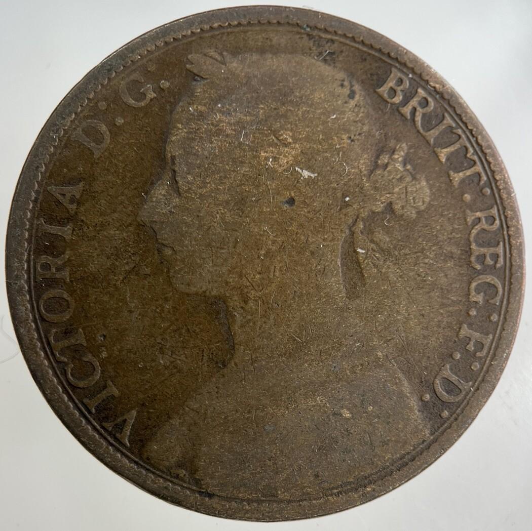 1889 Victoria One Penny Coin | Collectable Grade