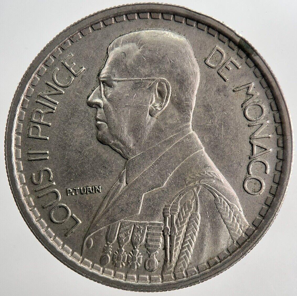 1947 Monaco Louis II 20 Francs Coin | Very High Grade | a6736