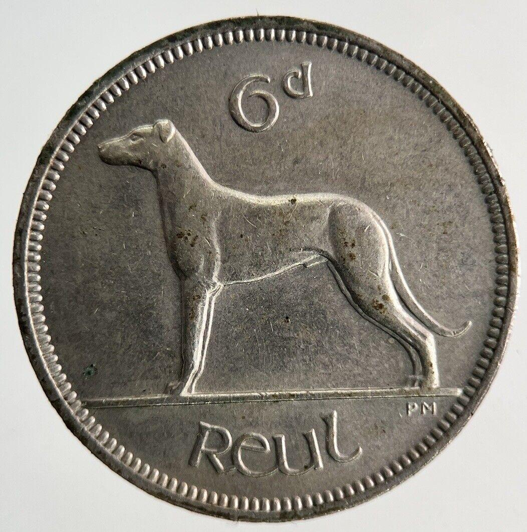 1947 Irish Sixpence Dog Coin | Very High Grade