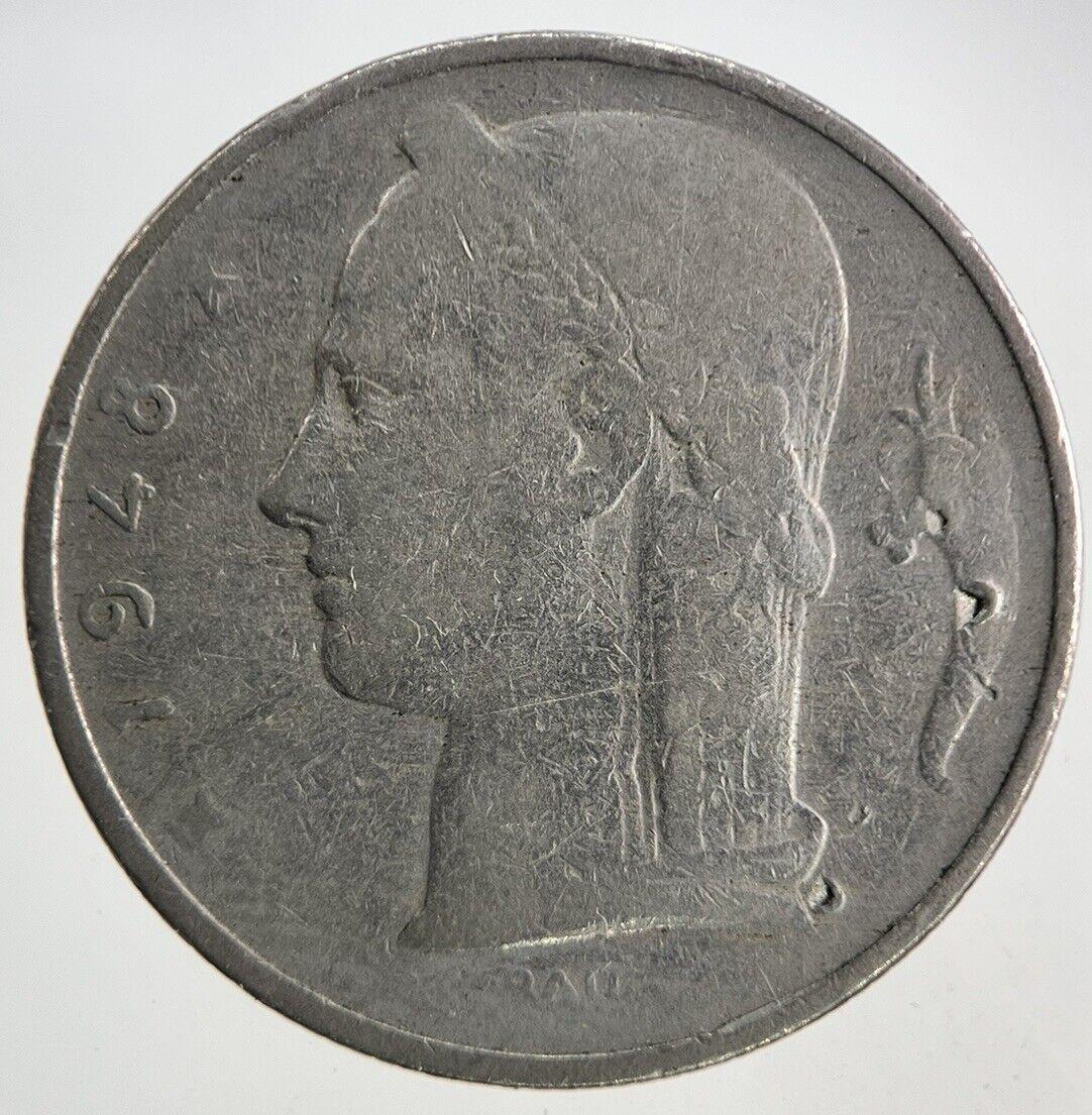 1948 Belgium 5 Franc Coin | Fine Collectable Grade