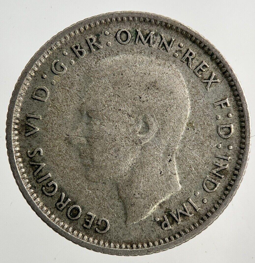 1948 Australia Sixpence Silver Coin | Fine Collectable Grade