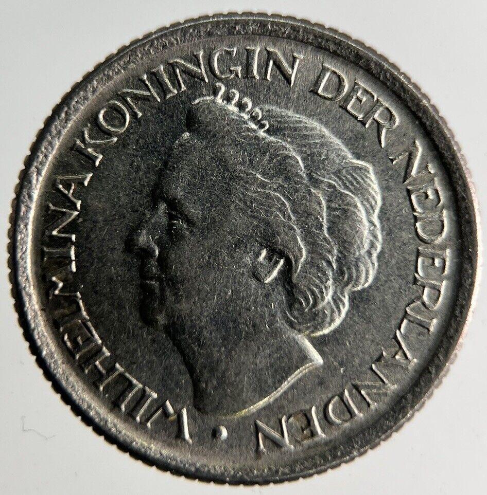1948 Netherlands 25 Cents Coin | Fine Collectable Grade