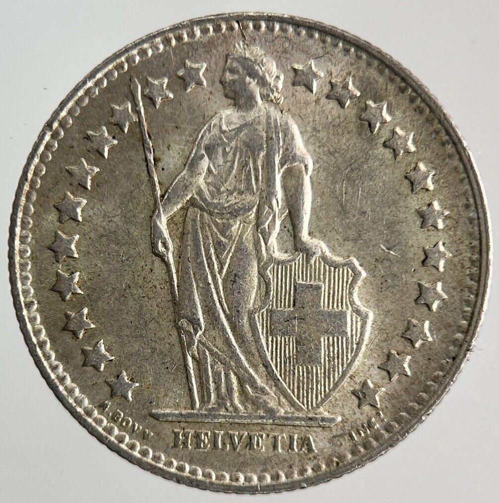 1948 Switzerland Swiss 1/2 Half Franc Silver Coin | Very High Grade