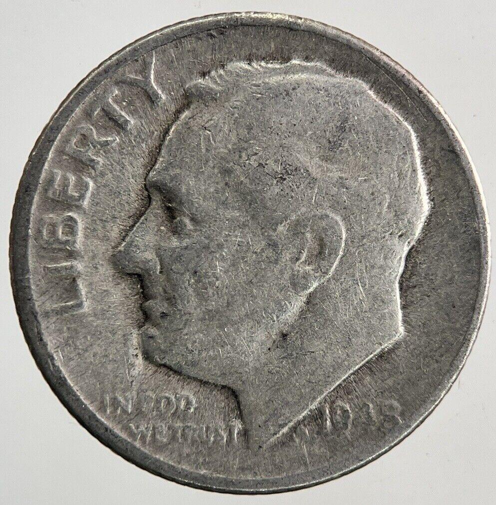 1948-D US USA Roosevelt Dime Silver Coin | Collectable Grade