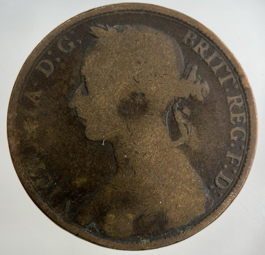 1894 Victoria One Penny Coin | Collectable Grade