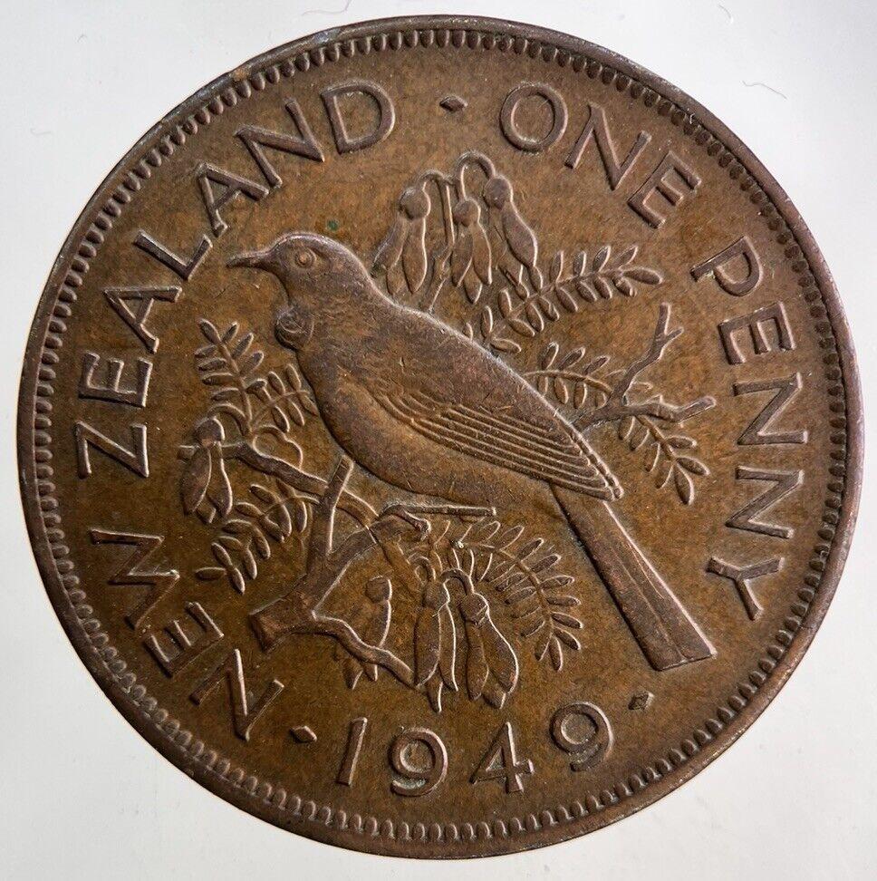 1949 New Zealand One Penny Coin | Very High Grade