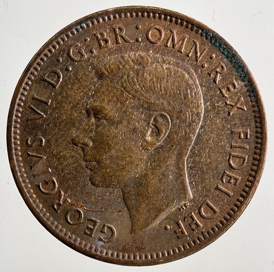 1949 George VI Wren Farthing Coin | Very High Grade