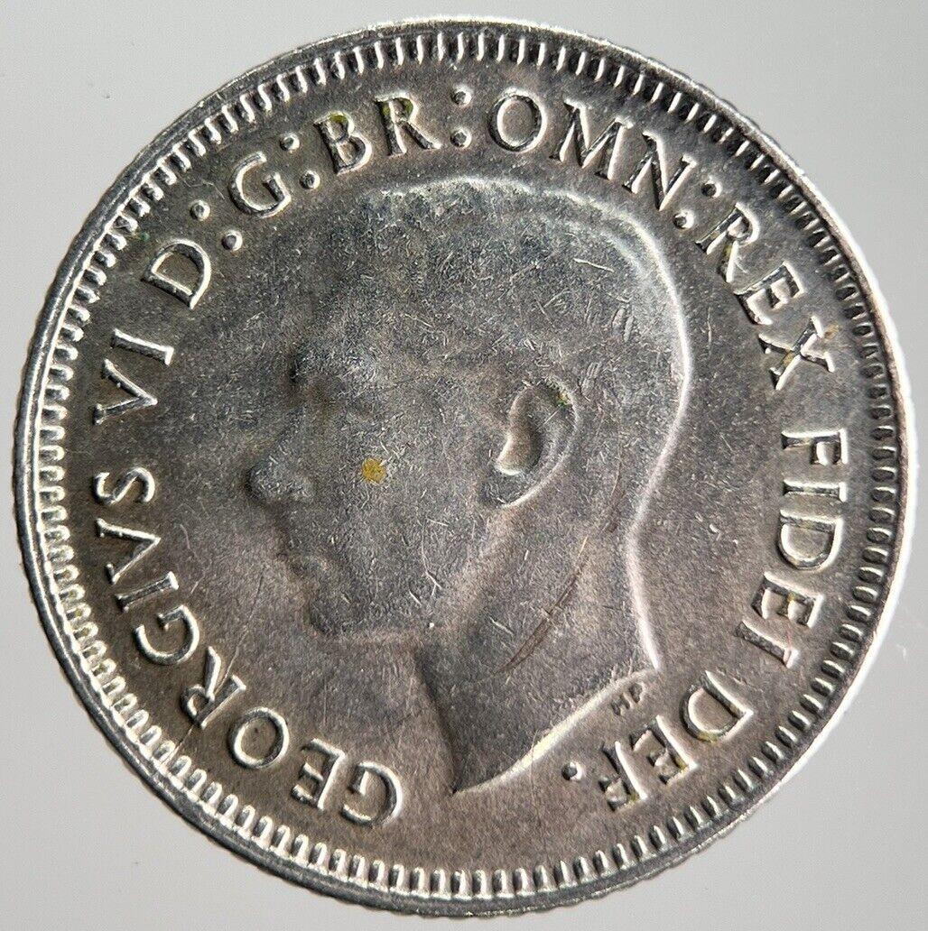 1950 Australia Sixpence Silver Coin | Fine Collectable Grade | a4099
