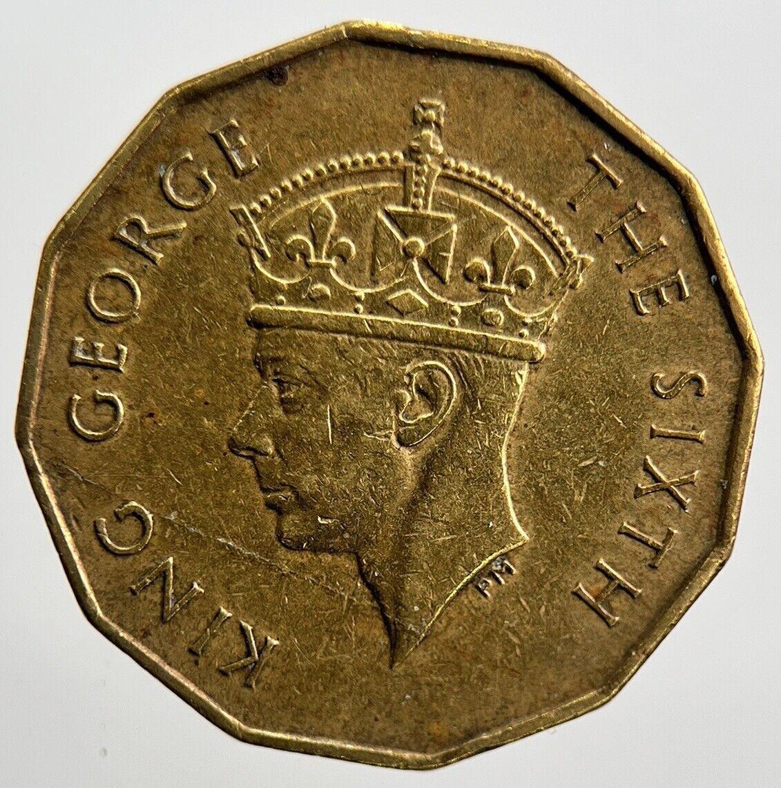 1950 Fiji Brass Threepence Coin | Fine Collectable Grade | a2111