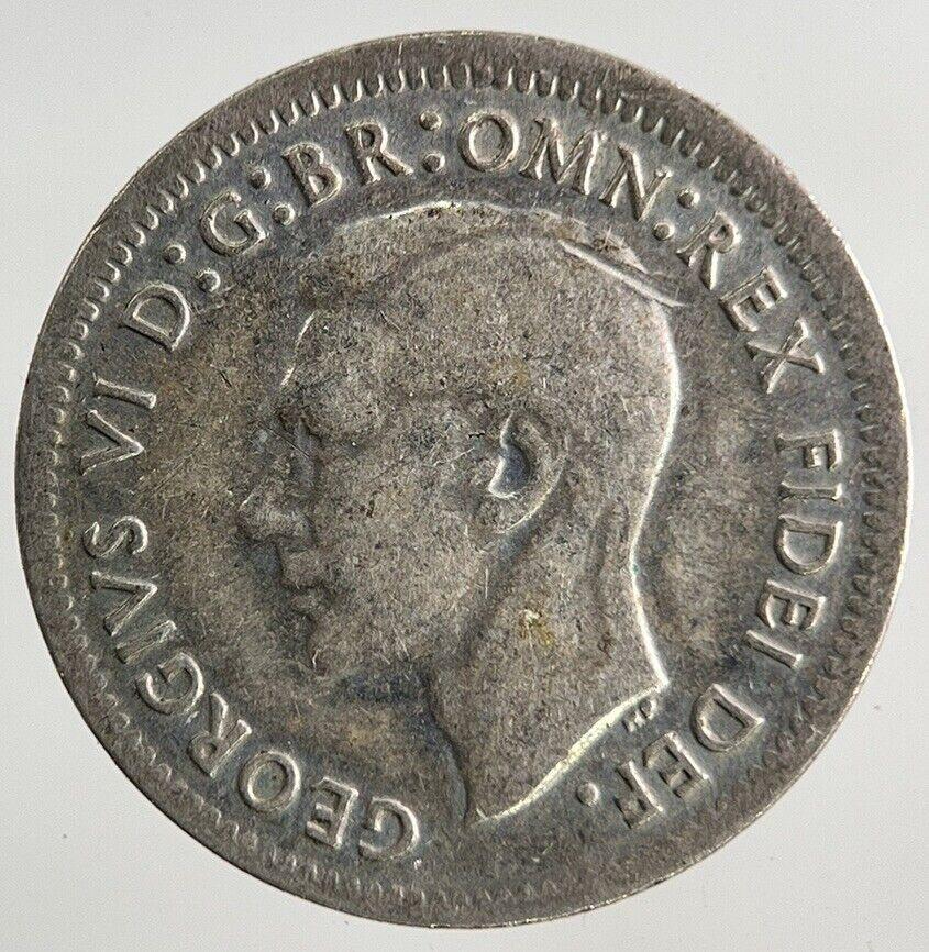 1950 Australia Threepence Silver Coin | Fine Collectable Grade