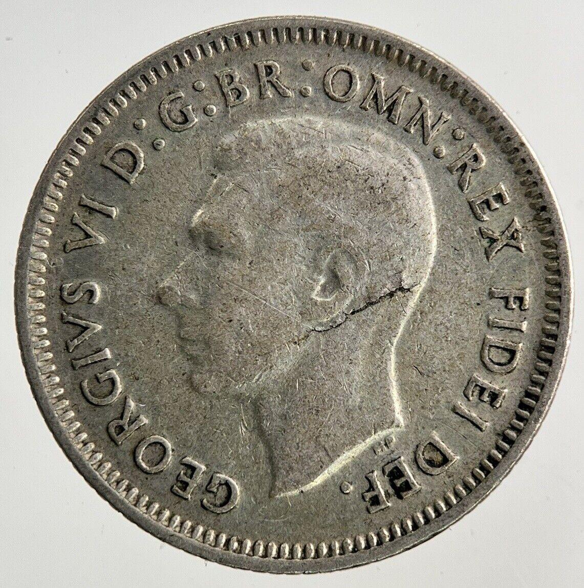 1950 Australia Sixpence Silver Coin | Fine Collectable Grade