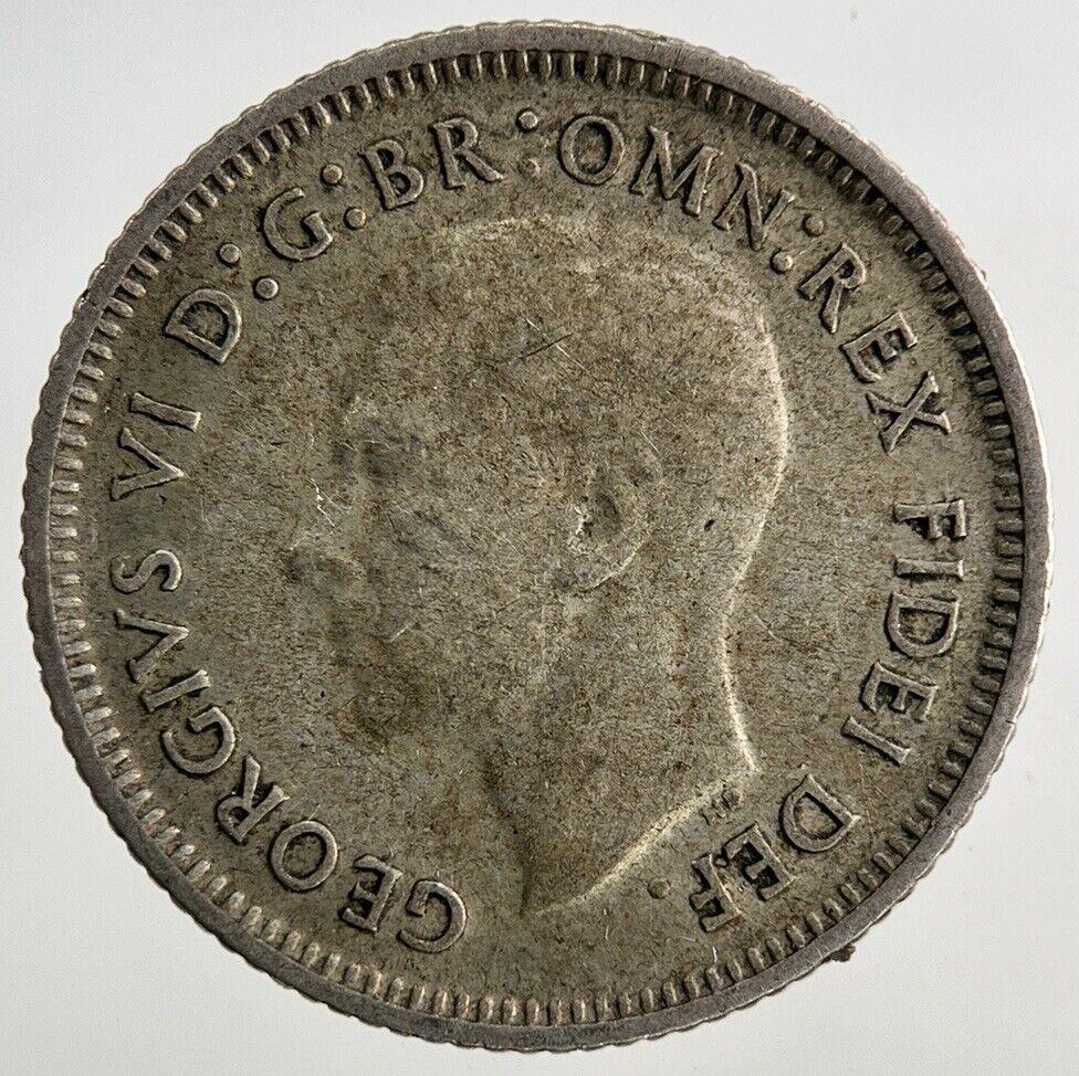 1950 Australia Sixpence Silver Coin | Fine Collectable Grade
