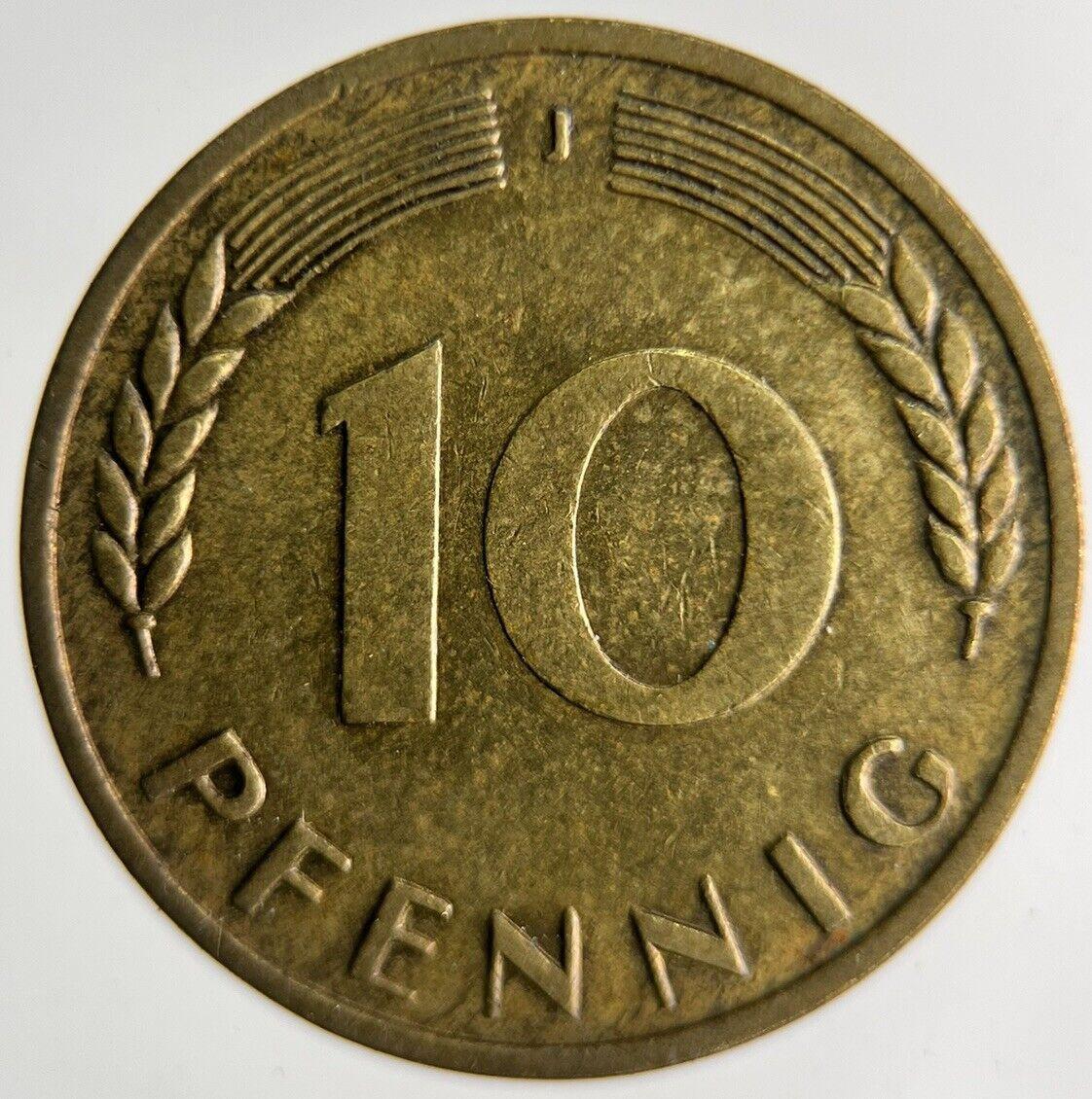 1950 Germany 10 Pfennig Coin | Fine Collectable Grade