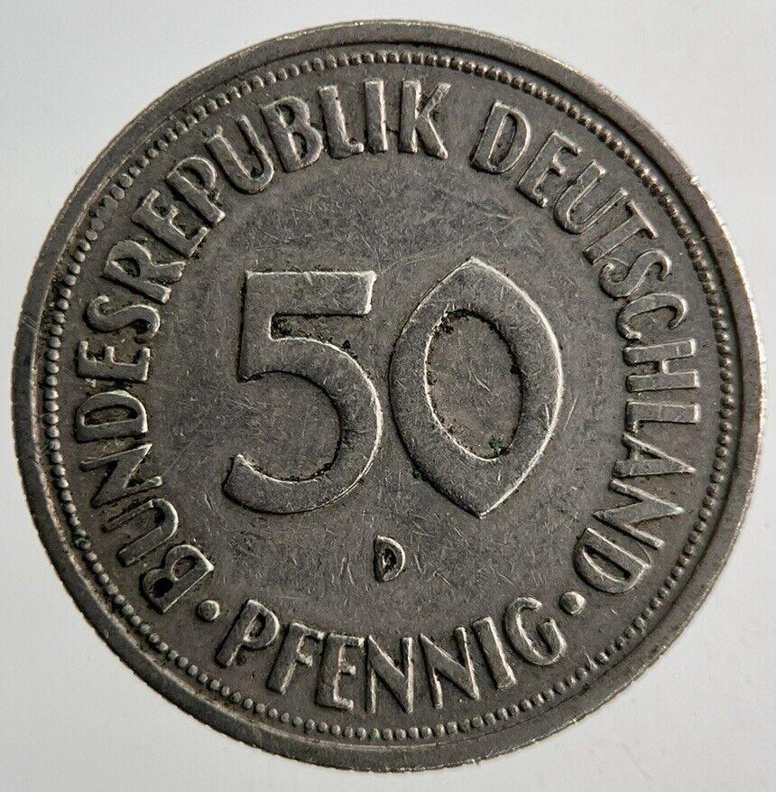 1950 Germany 50 Pfennig Coin | Fine Collectable Grade