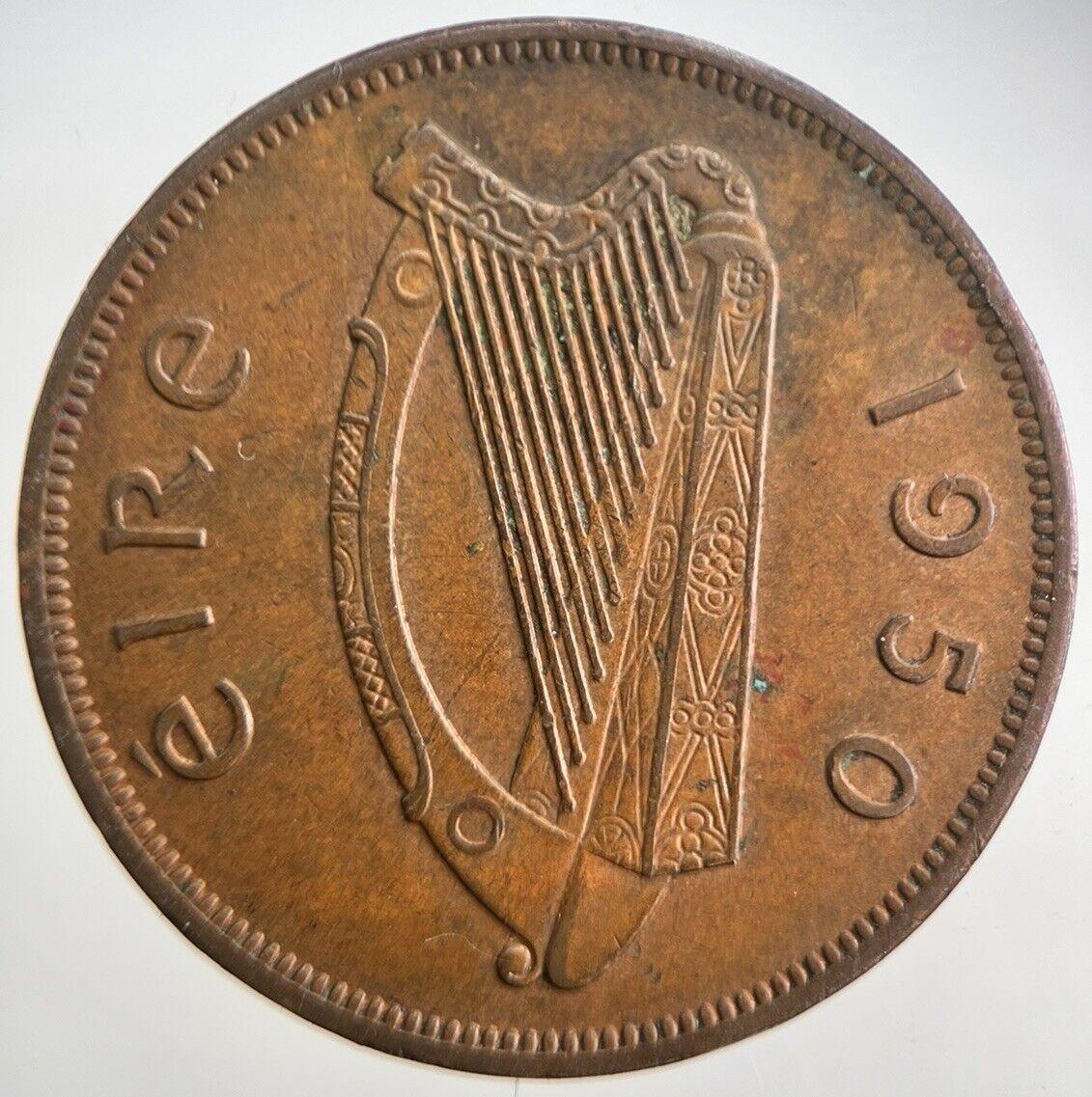 1950 Irish Penny Coin | Very High Grade | a4724