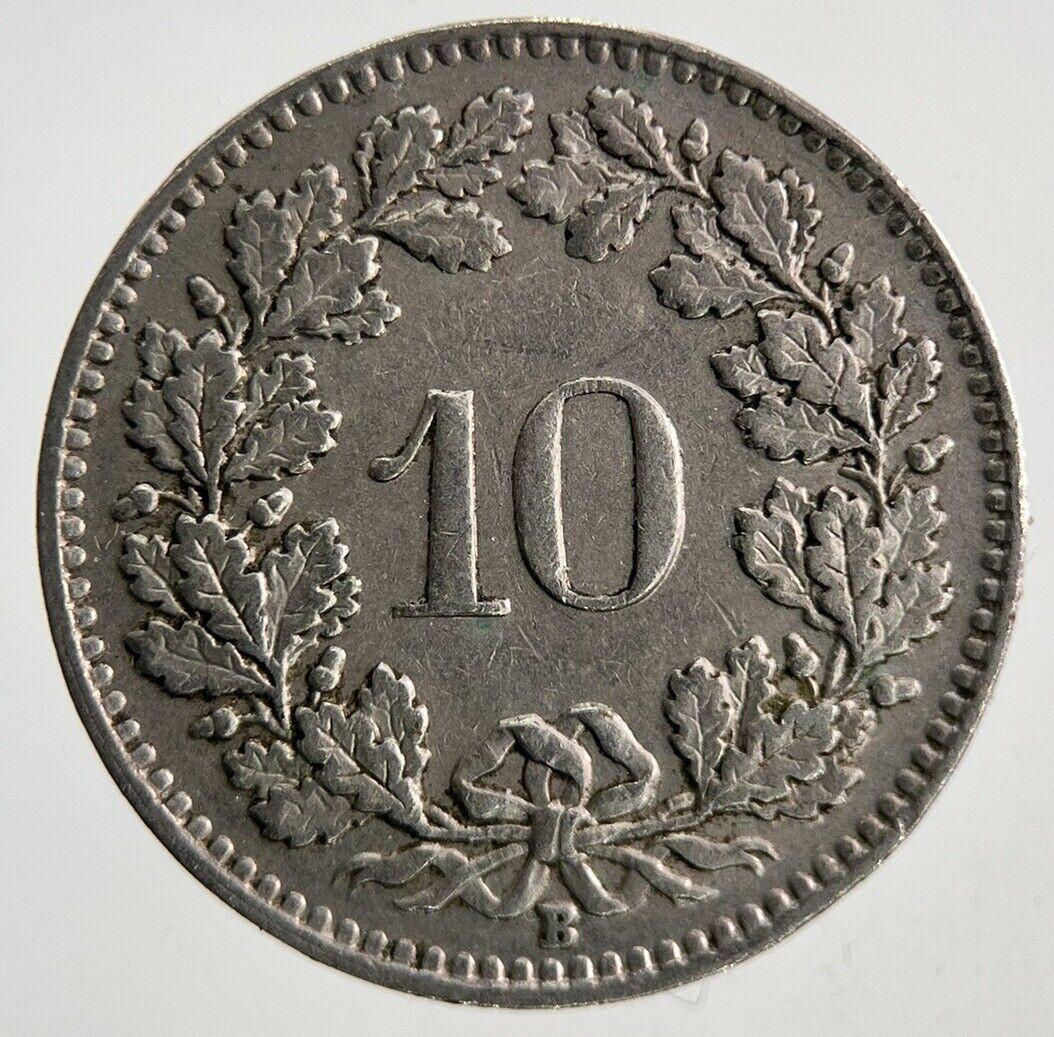 1950 Switzerland Swiss 10 Rappen Coin | Fine Collectable Grade