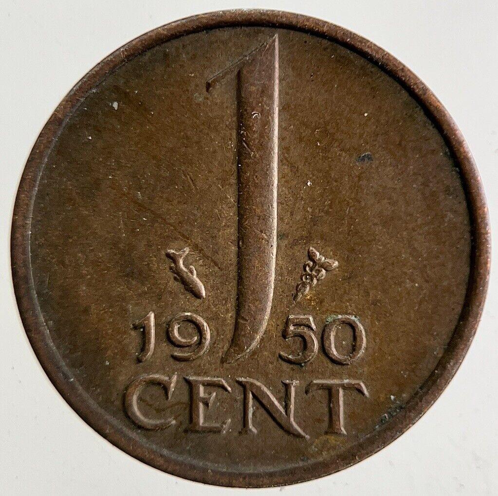 1950 Netherlands 1 Cent Coin | Very High Grade
