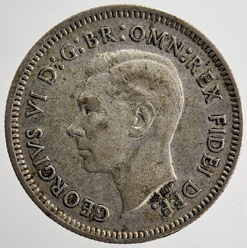 1951 Australia Sixpence Silver Coin | Fine Collectable Grade | a5888