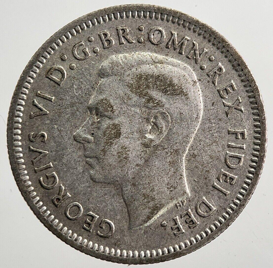 1951 Australia Sixpence Silver Coin | Fine Collectable Grade | a8004