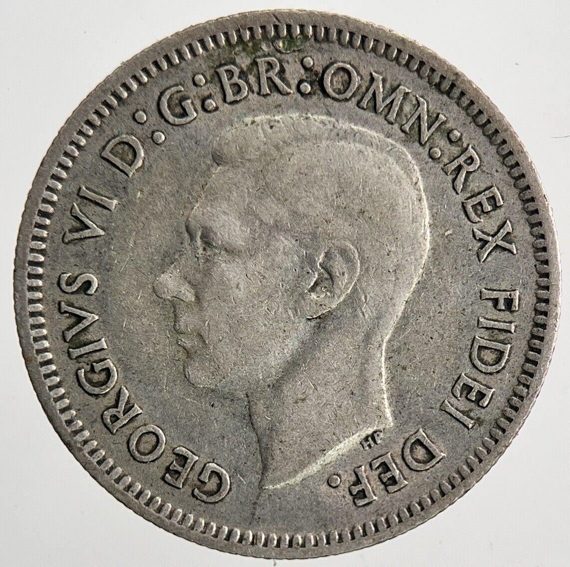 1951 Australia Sixpence Silver Coin | Fine Collectable Grade | a6747