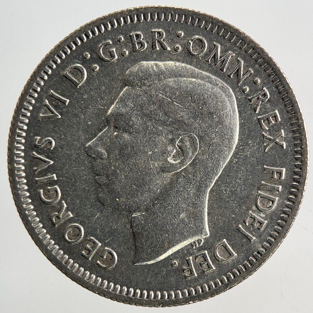 1951 Australia Sixpence Silver Coin | Fine Collectable Grade