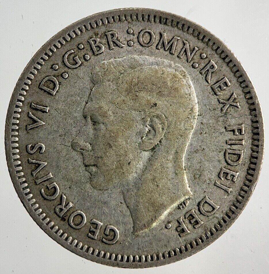 1951 Australia Sixpence Silver Coin | Fine Collectable Grade
