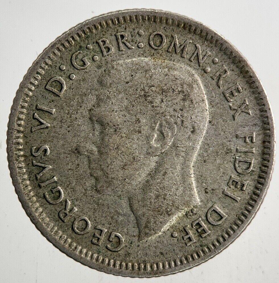 1951 Australia Sixpence Silver Coin | Fine Collectable Grade