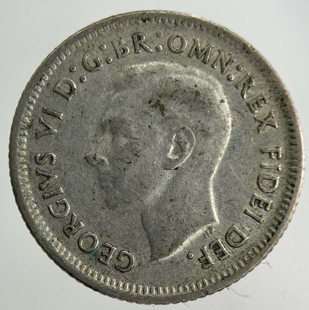 1951 Australia Sixpence Silver Coin | Fine Collectable Grade