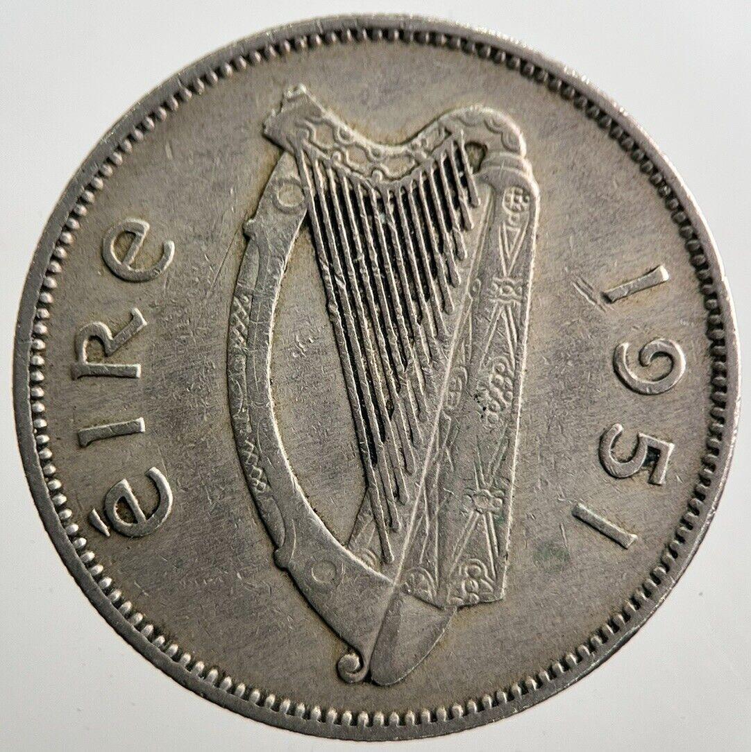 1951 Irish Bull Shilling Coin | Very High Grade | a7425