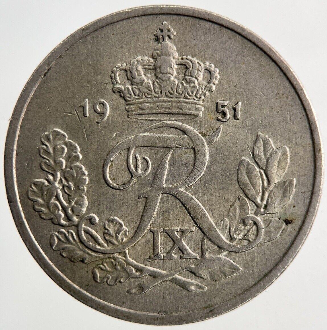 1951 Denmark 25 Ore Coin | Fine Collectable Grade