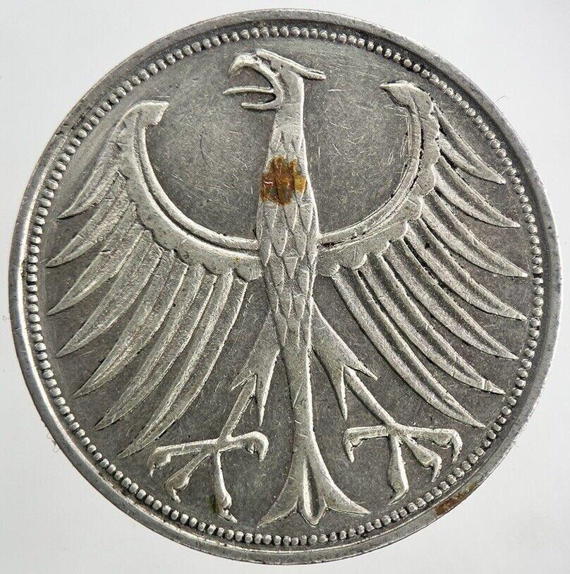 1951-J Germany 5 Mark Silver Coin | Very High Grade