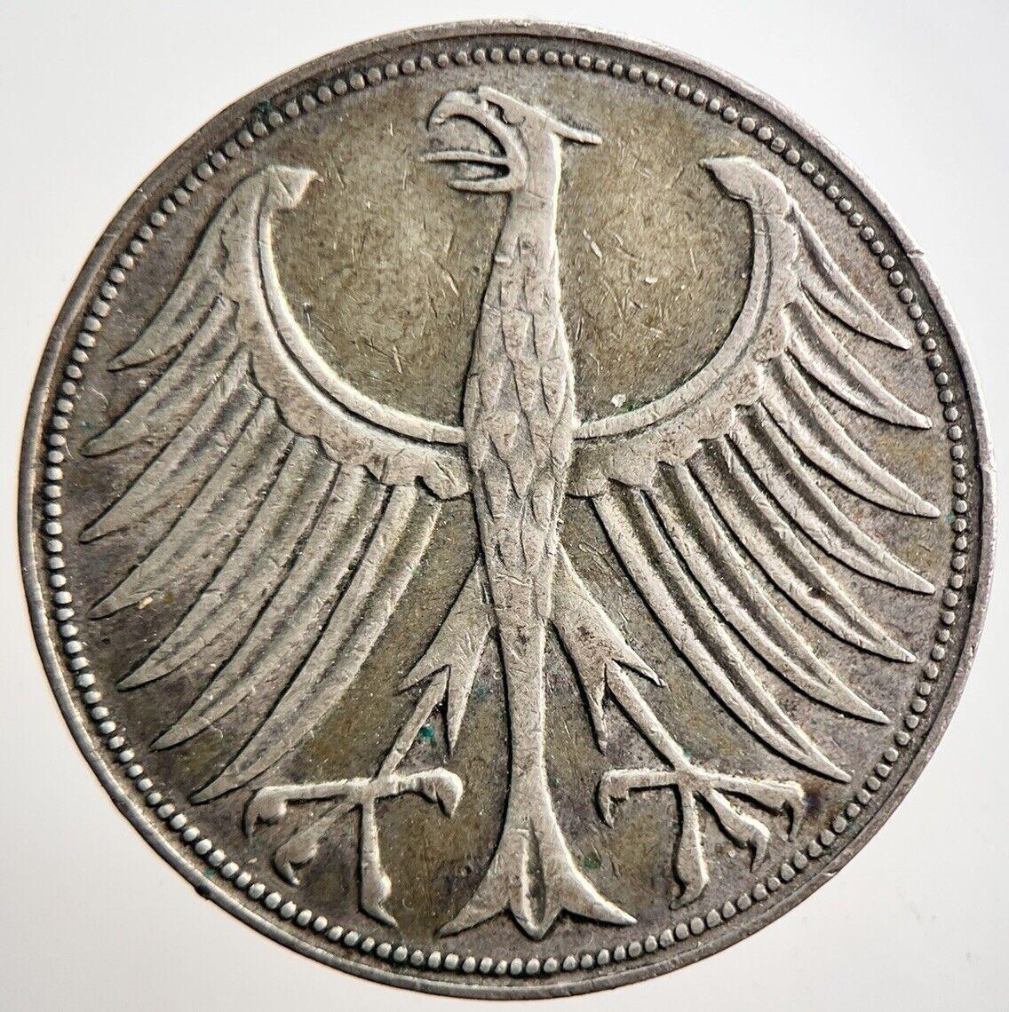 1951-J Germany 5 Mark Silver Coin | Fine Collectable Grade | a3543