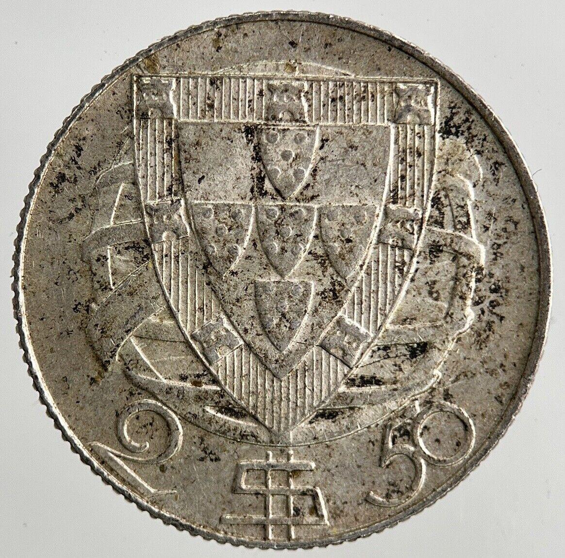 1951 Portugal 2.5 Escudos Silver Coin | Very High Grade