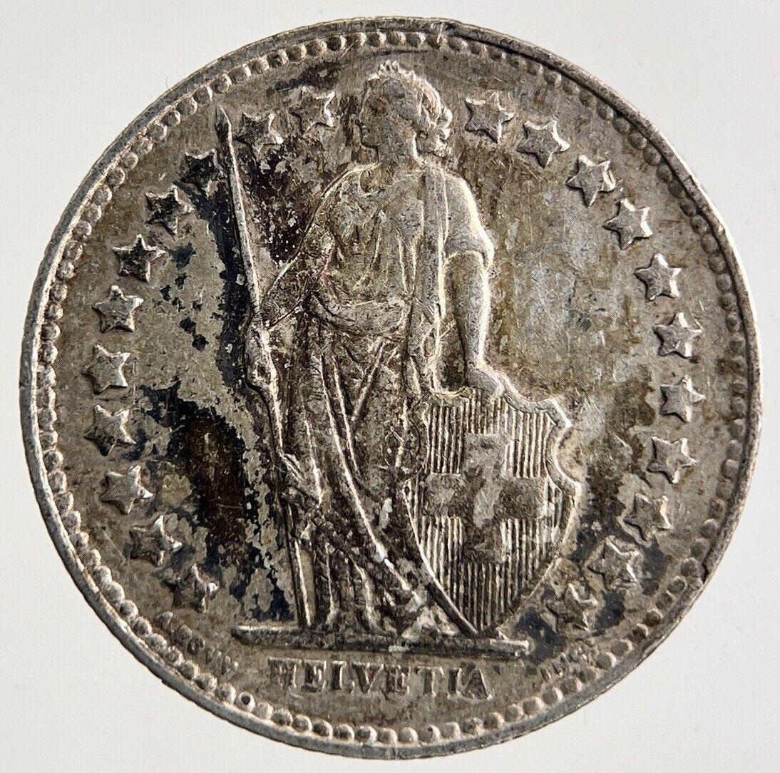 1951 Switzerland Swiss 1/2 Half Franc Silver Coin | Fine Collectable Grade