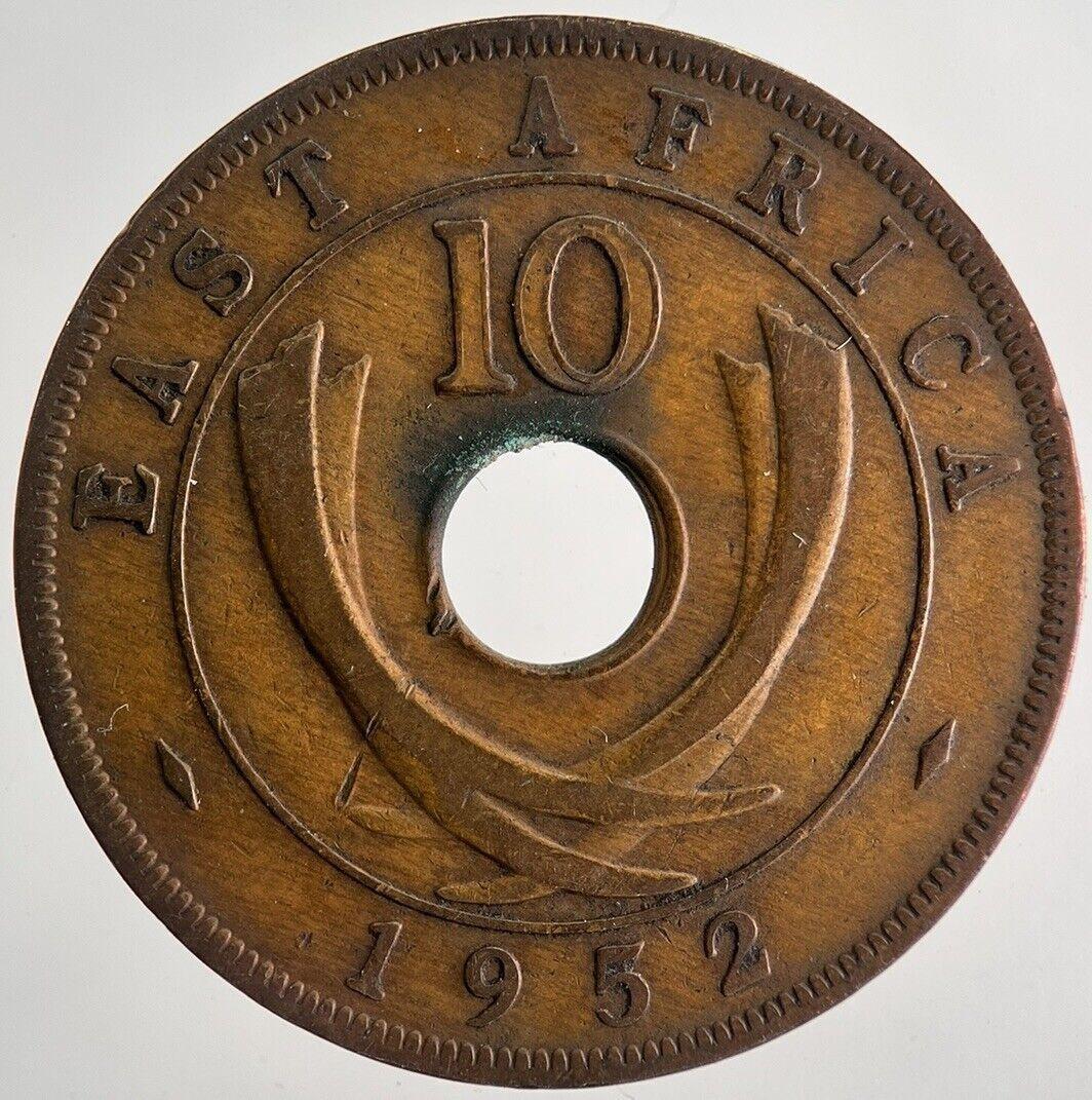 1952 East Africa 10 Ten Cents Coin | Fine Collectable Grade | a9930