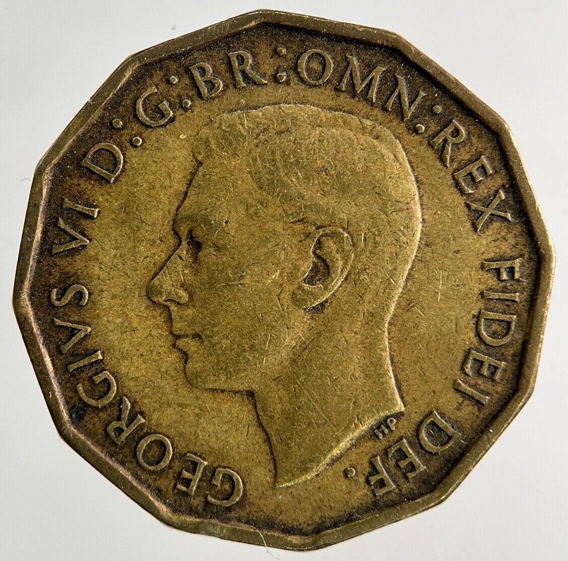 1952 George VI Brass Threepence Coin | Fine Collectable Grade