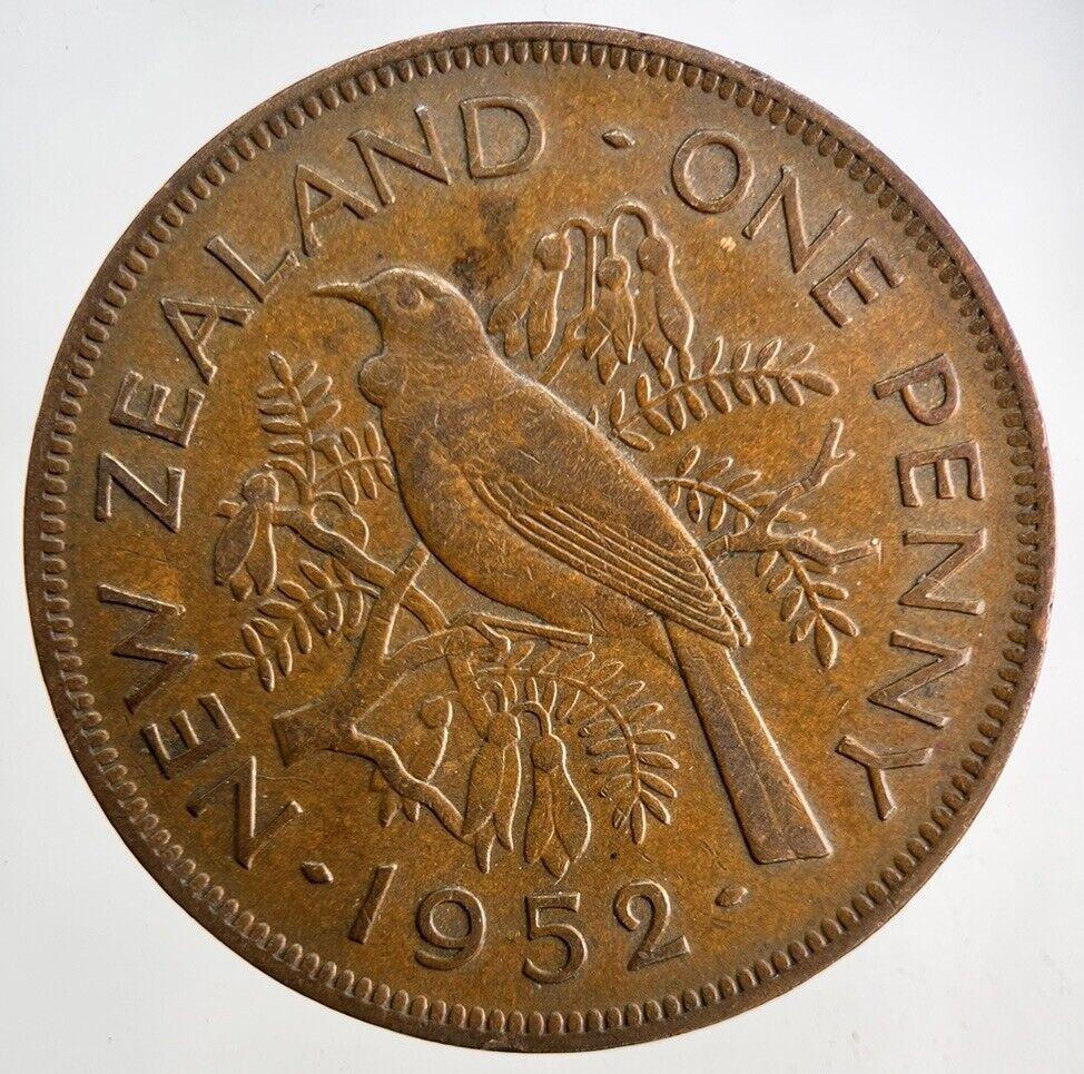 1952 New Zealand One Penny Coin | Very High Grade