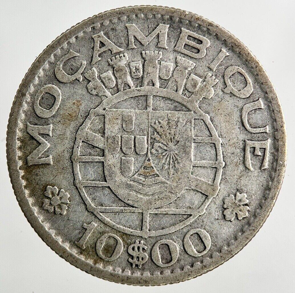 1952 Portugal Mozambique 10 Escudos Silver Coin | Collectable Grade
