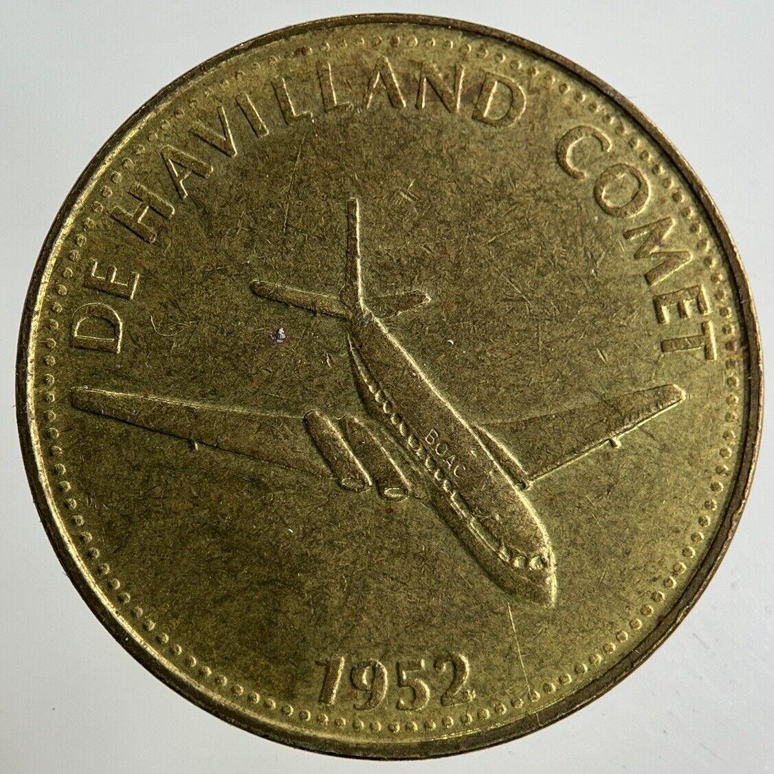 1952 Shell De Havilland Comet Token Coin | Collectable Grade