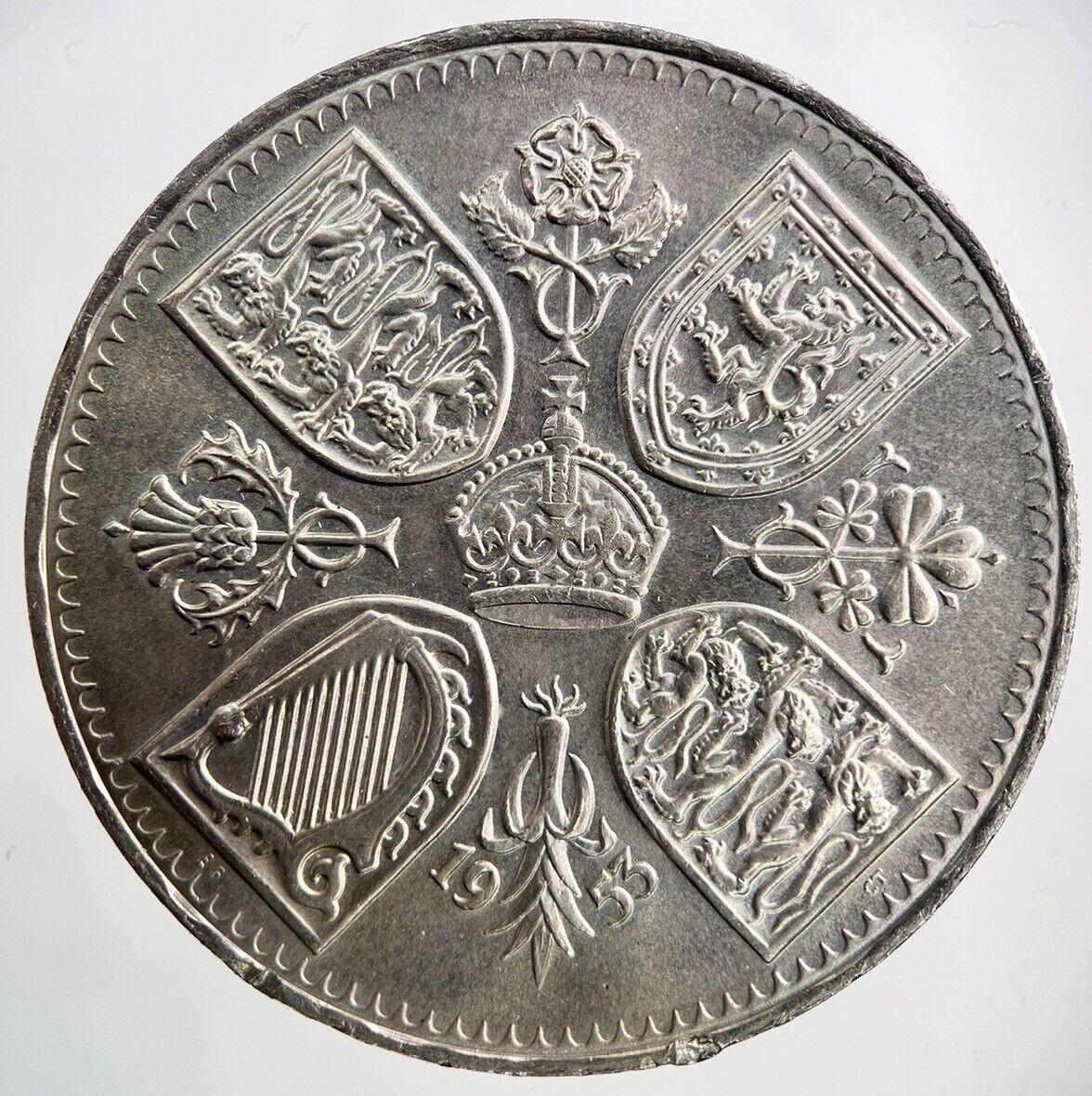 1953 Elizabeth II 2nd Crown Coin | Very High Grade